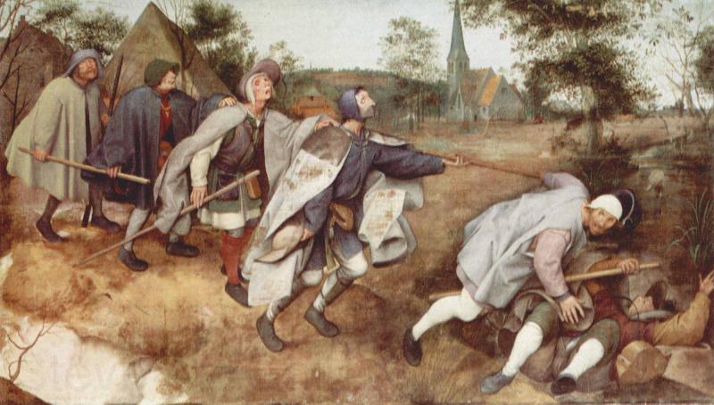 Pieter Bruegel Blind Leading the Blind Spain oil painting art